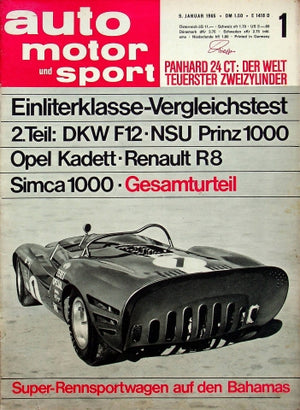 Auto Motor und Sport 01/1965