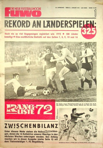 Fuwo Fussballwoche 01/1973