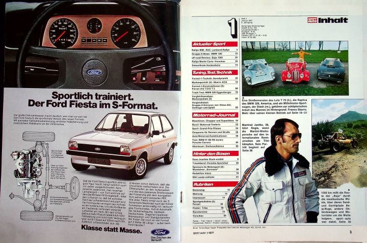 Inhaltsverzeichnis Sport Auto 01/1977