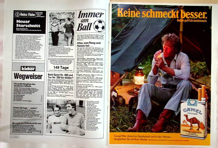 Inhaltsverzeichnis Kicker 01/1978