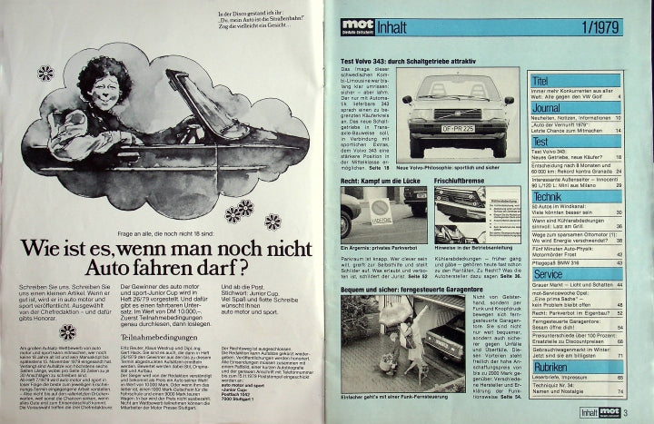 Inhaltsverzeichnis MOT 01/1979