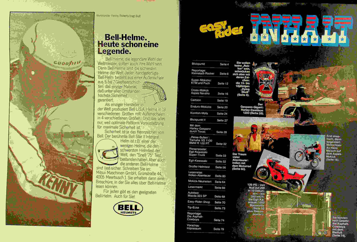 Inhaltsverzeichnis Easy Rider 01/1979