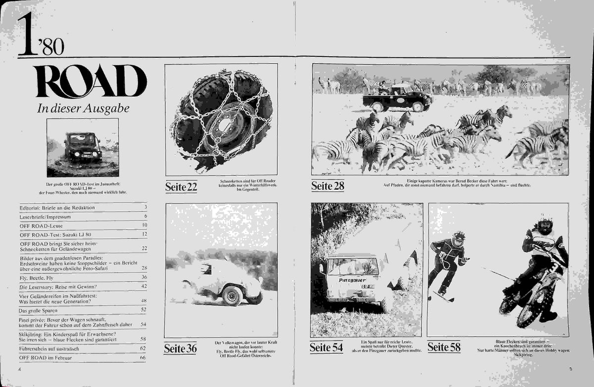 Inhaltsverzeichnis Offroad 01/1980