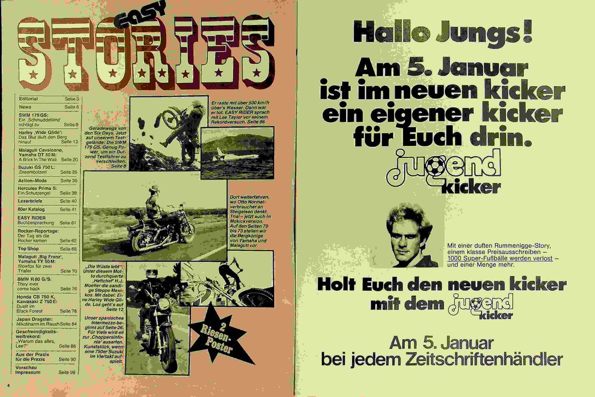 Inhaltsverzeichnis Easy Rider 01/1981