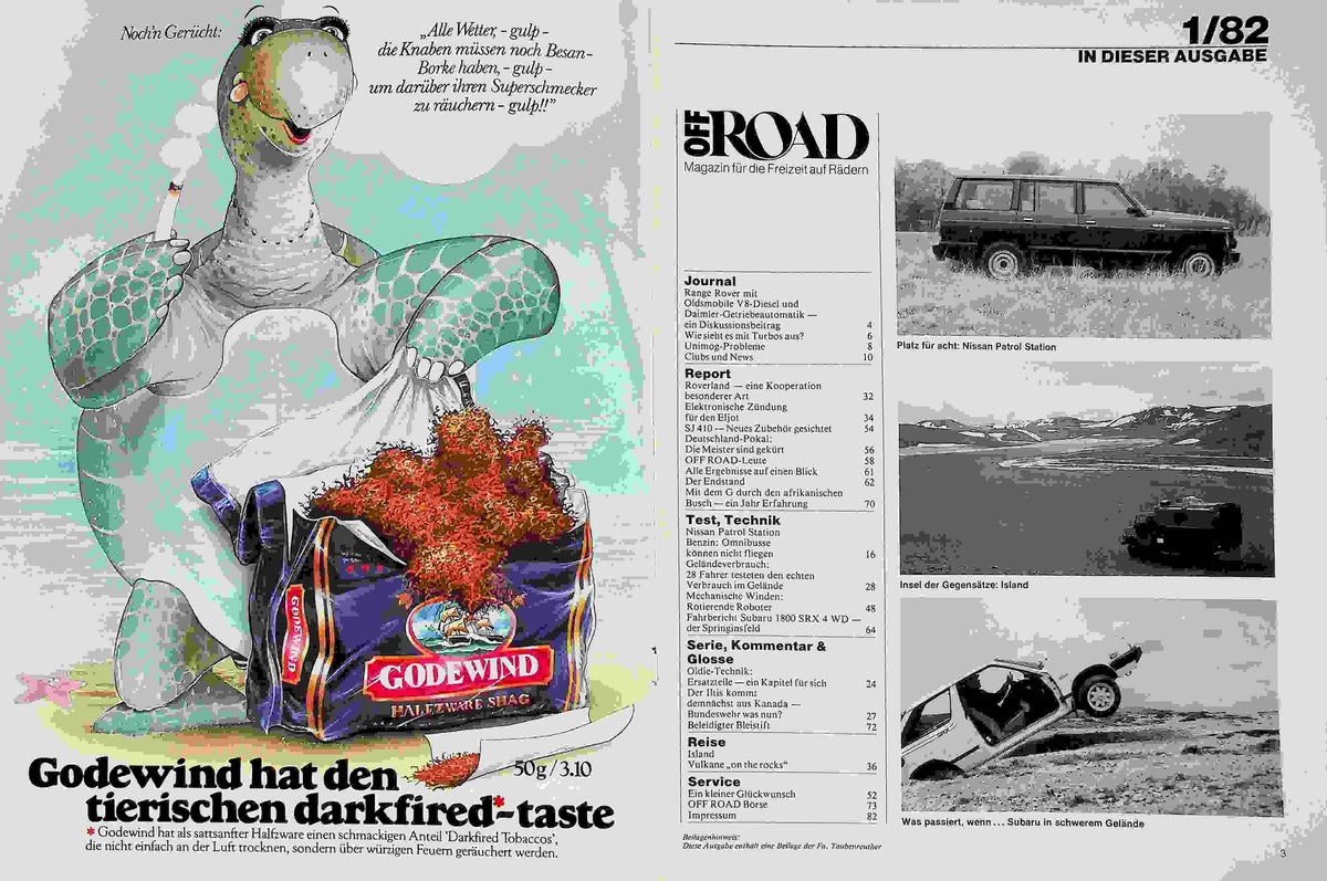 Inhaltsverzeichnis Offroad 01/1982