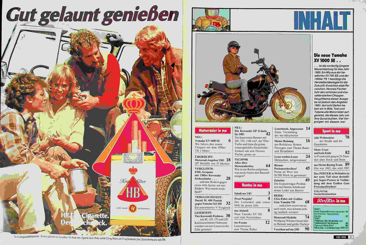 Inhaltsverzeichnis MO Magazin 01/1983