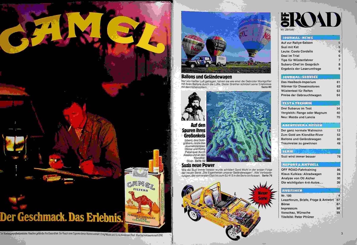 Inhaltsverzeichnis Offroad 01/1987