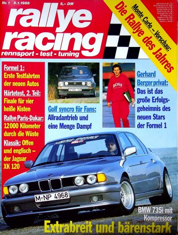 Rallye Racing 01/1988