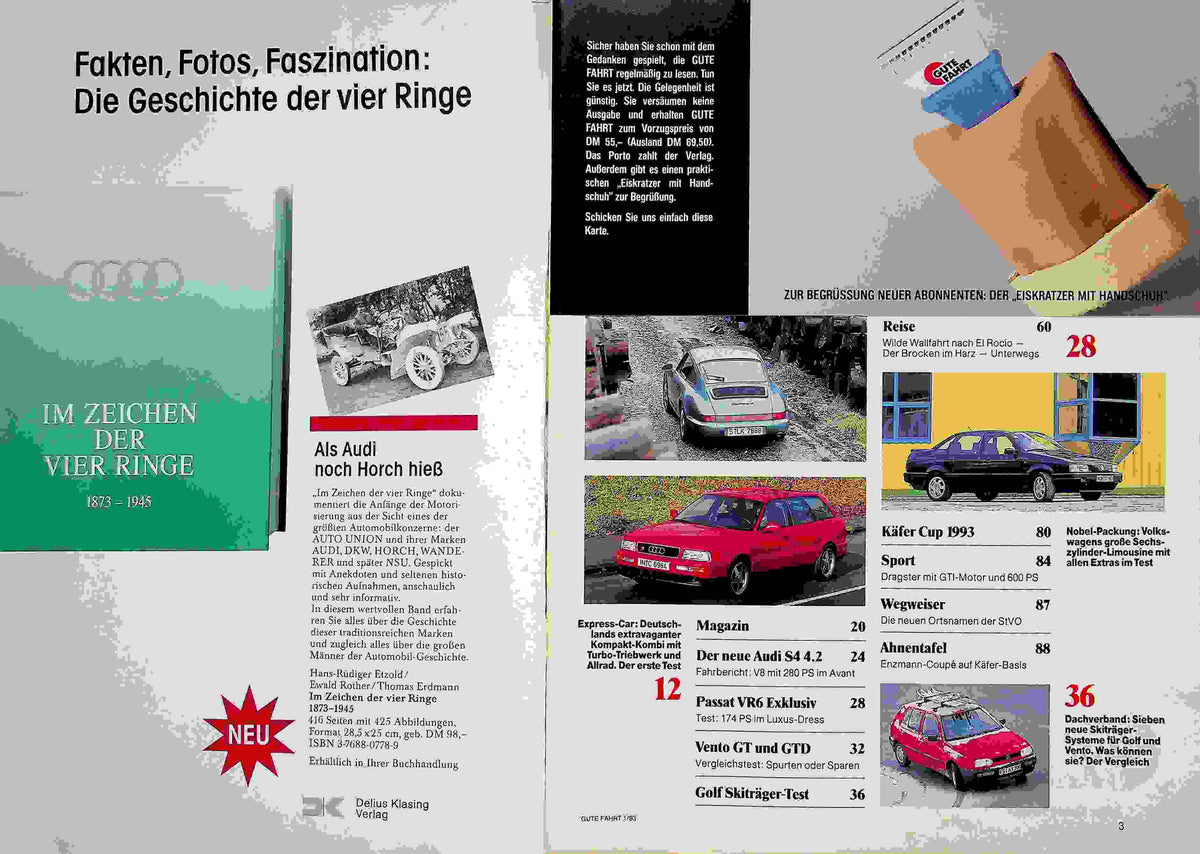 Inhaltsverzeichnis Gute Fahrt 01/1993