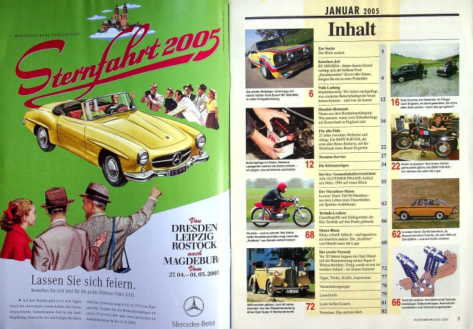 Inhaltsverzeichnis Oldtimer Praxis 01/2005