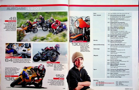 Inhaltsverzeichnis Motorrad 01/2006