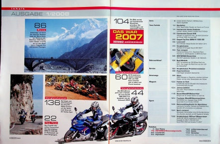 Inhaltsverzeichnis Motorrad 01/2007