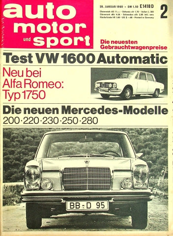 Auto Motor und Sport 02/1968