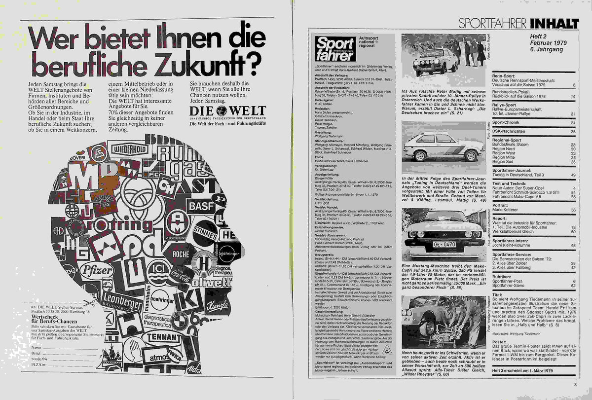 Inhaltsverzeichnis Sport Fahrer 02/1979