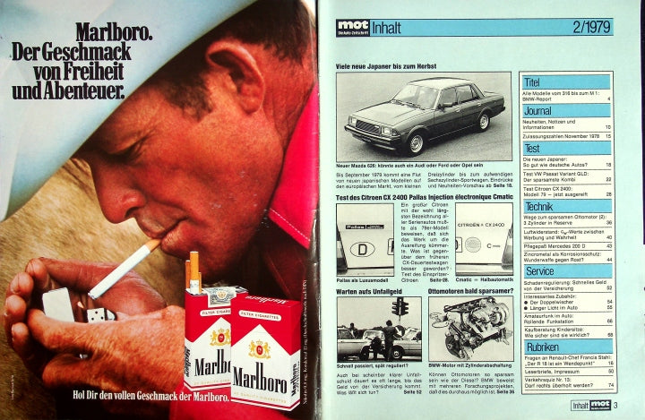Inhaltsverzeichnis MOT 02/1979