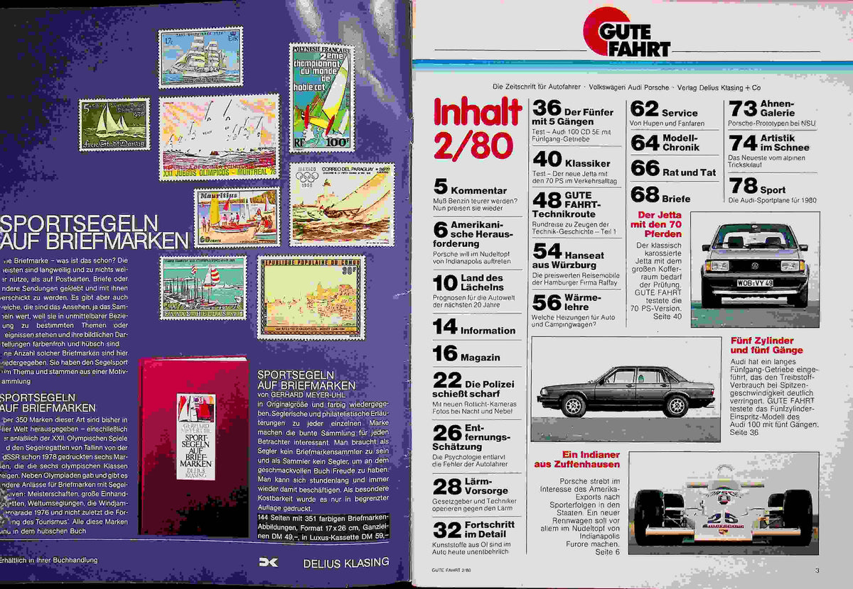 Inhaltsverzeichnis Gute Fahrt 02/1980