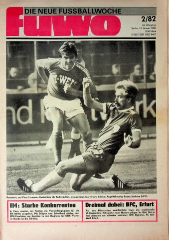 Fuwo Fussballwoche 02/1982
