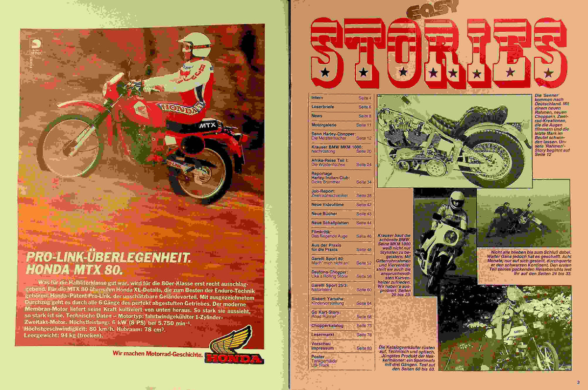 Inhaltsverzeichnis Easy Rider 02/1983