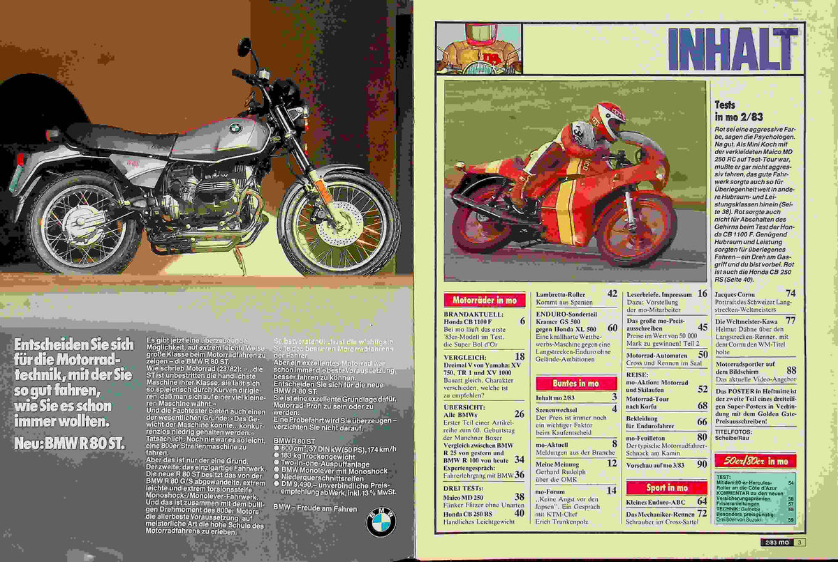 Inhaltsverzeichnis MO Magazin 02/1983