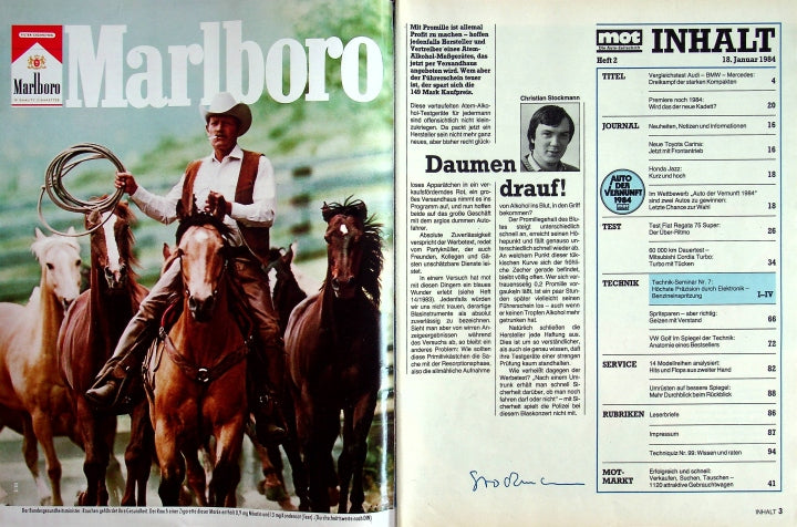 Inhaltsverzeichnis MOT 02/1984