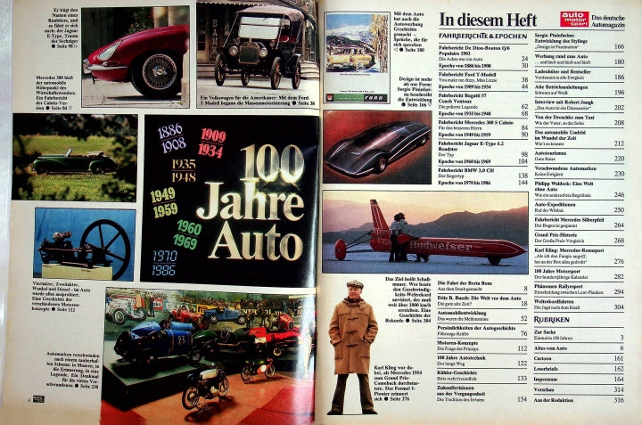 Inhaltsverzeichnis Auto Motor und Sport 02/1986