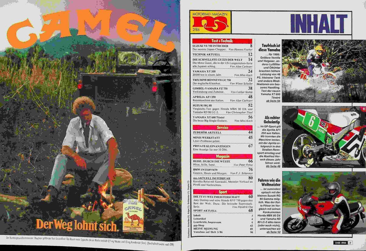 Inhaltsverzeichnis MO Magazin 02/1986