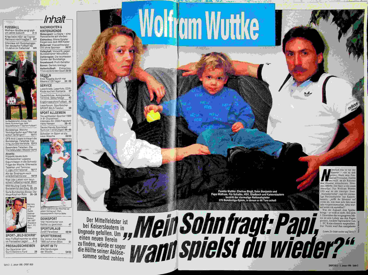 Inhaltsverzeichnis Sport Bild 02/1990