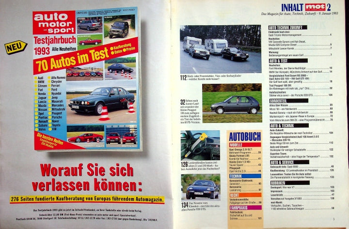 Inhaltsverzeichnis MOT 02/1993