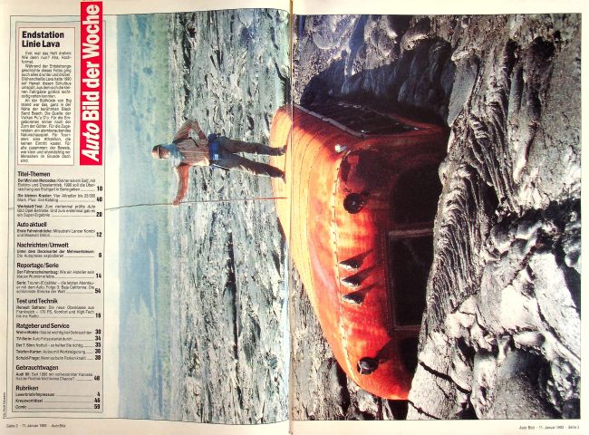 Inhaltsverzeichnis Auto Bild 02/1993