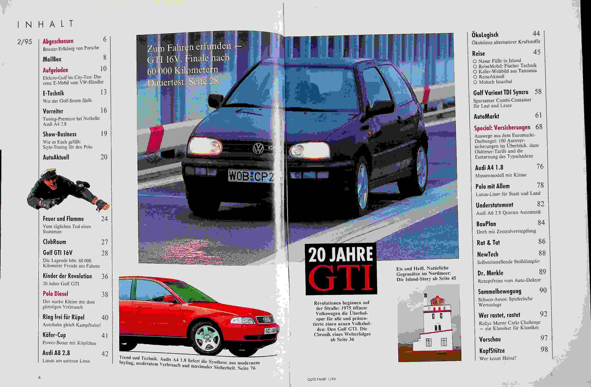 Inhaltsverzeichnis Gute Fahrt 02/1995