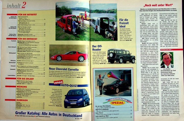 Inhaltsverzeichnis MOT 02/1997