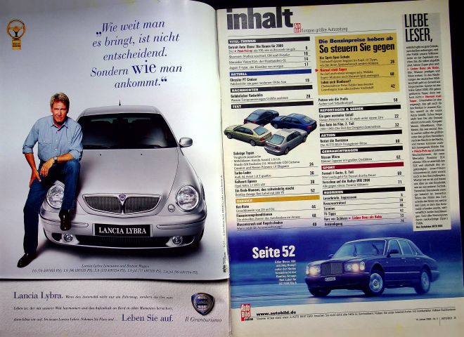 Inhaltsverzeichnis Auto Bild 02/2000