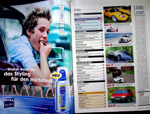 Inhaltsverzeichnis Auto Bild 02/2002