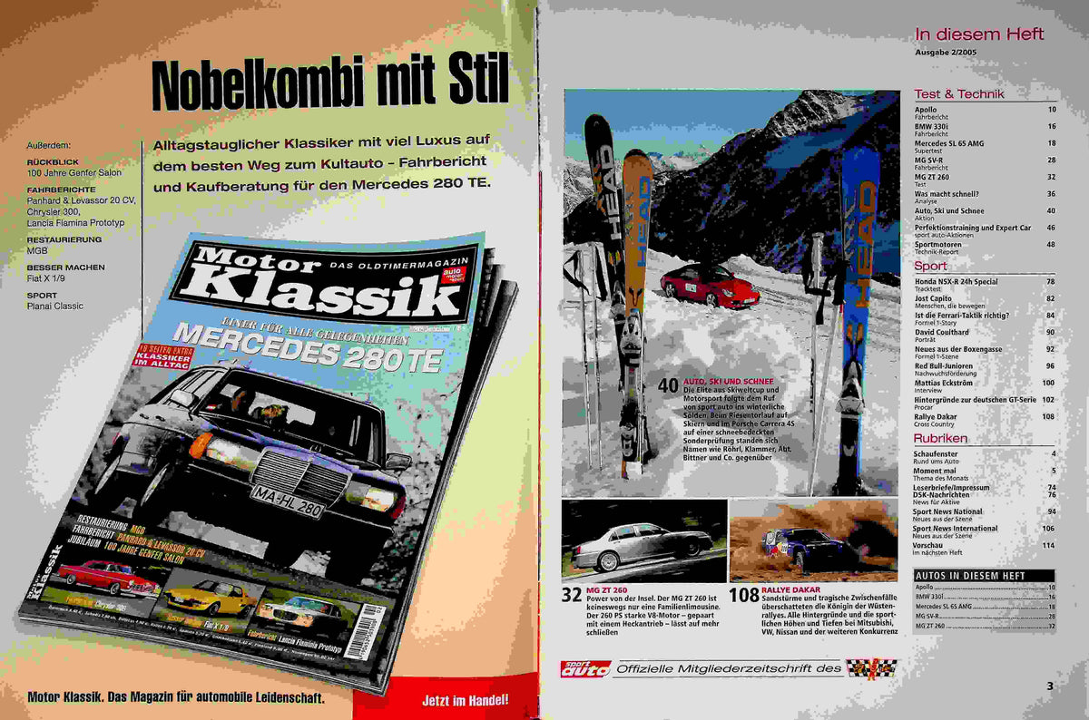 Inhaltsverzeichnis Sport Auto 02/2005
