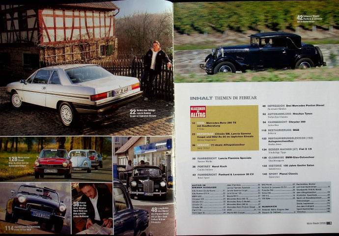 Inhaltsverzeichnis Motor Klassik 02/2005