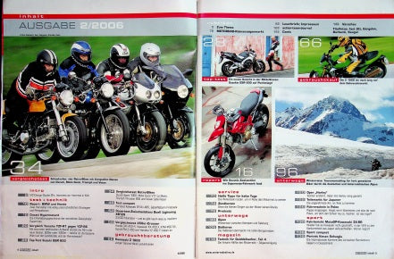 Inhaltsverzeichnis Motorrad 02/2006