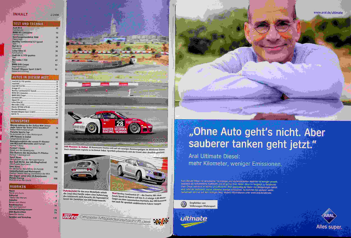 Inhaltsverzeichnis Sport Auto 02/2008