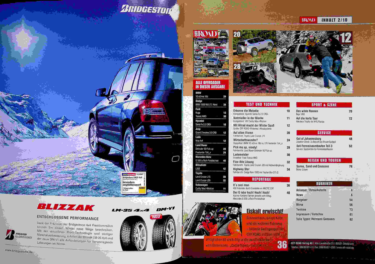 Inhaltsverzeichnis Offroad 02/2010