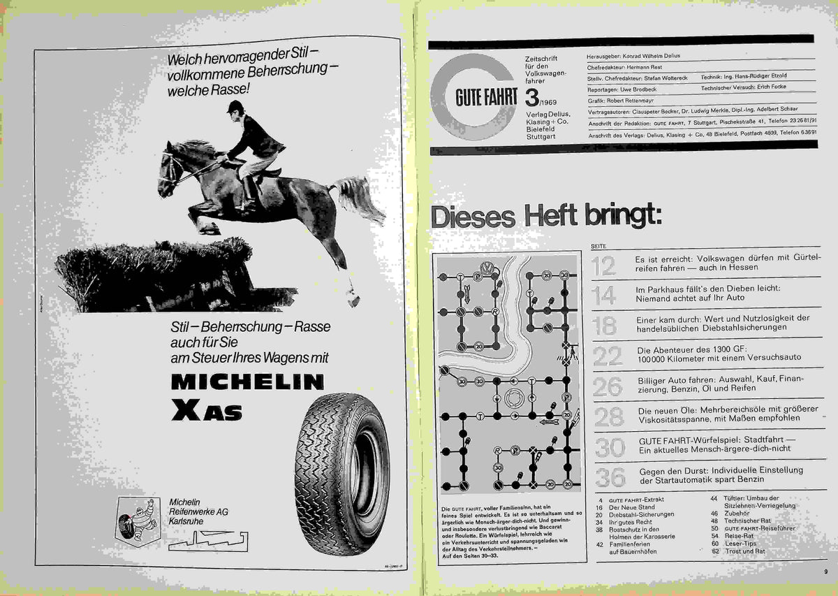 Inhaltsverzeichnis Gute Fahrt 03/1969