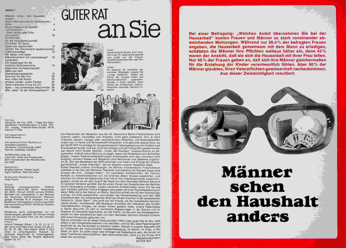 Inhaltsverzeichnis Guter Rat 03/1974