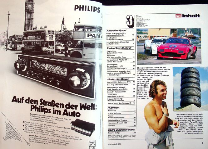 Inhaltsverzeichnis Sport Auto 03/1975