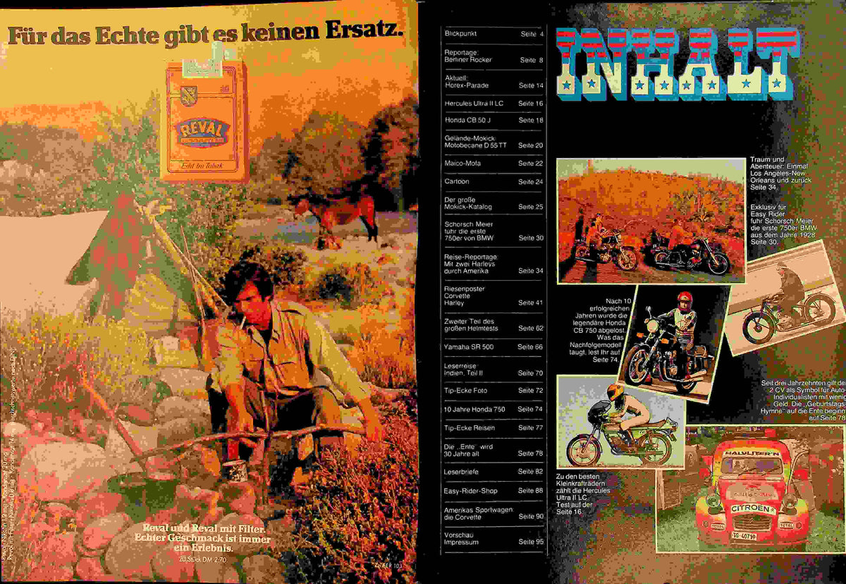 Inhaltsverzeichnis Easy Rider 03/1979