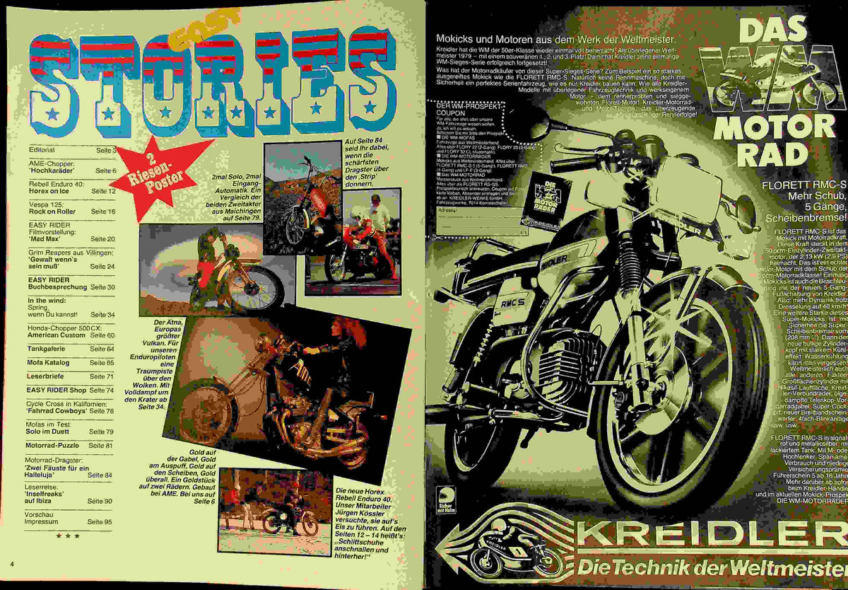 Inhaltsverzeichnis Easy Rider 03/1980