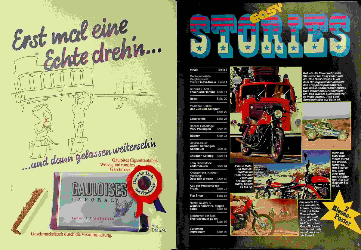 Inhaltsverzeichnis Easy Rider 03/1981
