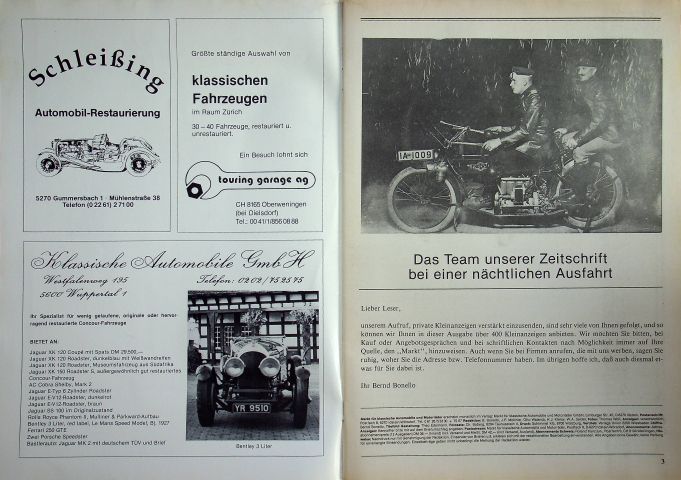 Inhaltsverzeichnis Oldtimer Markt 03/1981