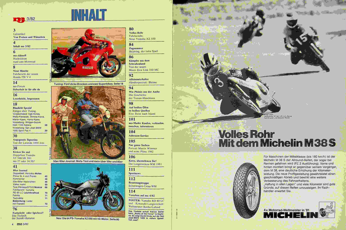 Inhaltsverzeichnis MO Magazin 03/1982