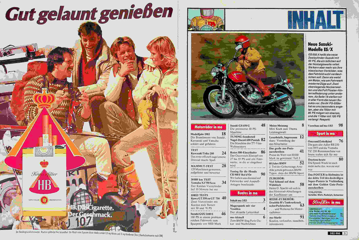 Inhaltsverzeichnis MO Magazin 03/1983
