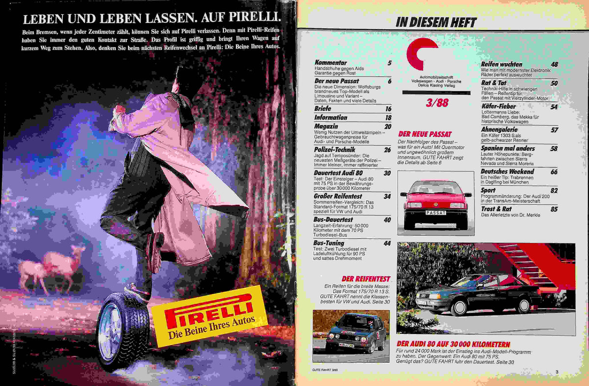 Inhaltsverzeichnis Gute Fahrt 03/1988