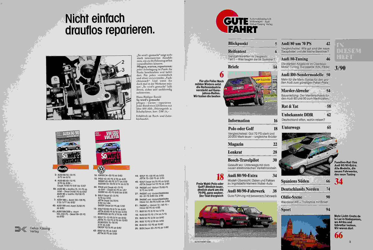 Inhaltsverzeichnis Gute Fahrt 03/1990