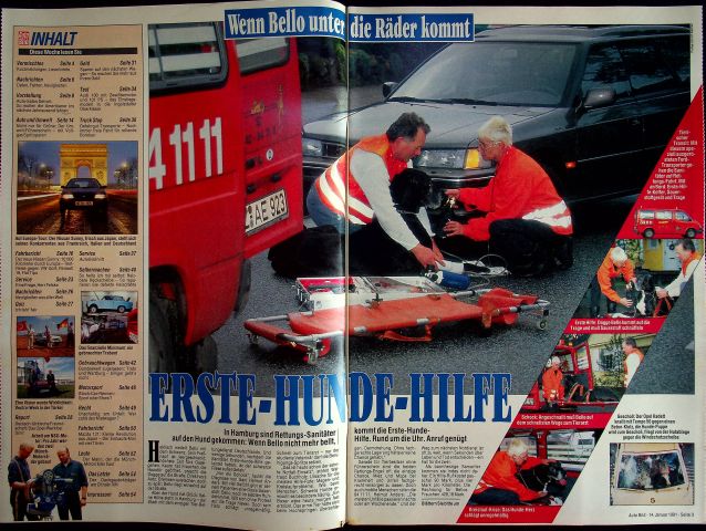 Inhaltsverzeichnis Auto Bild 03/1991